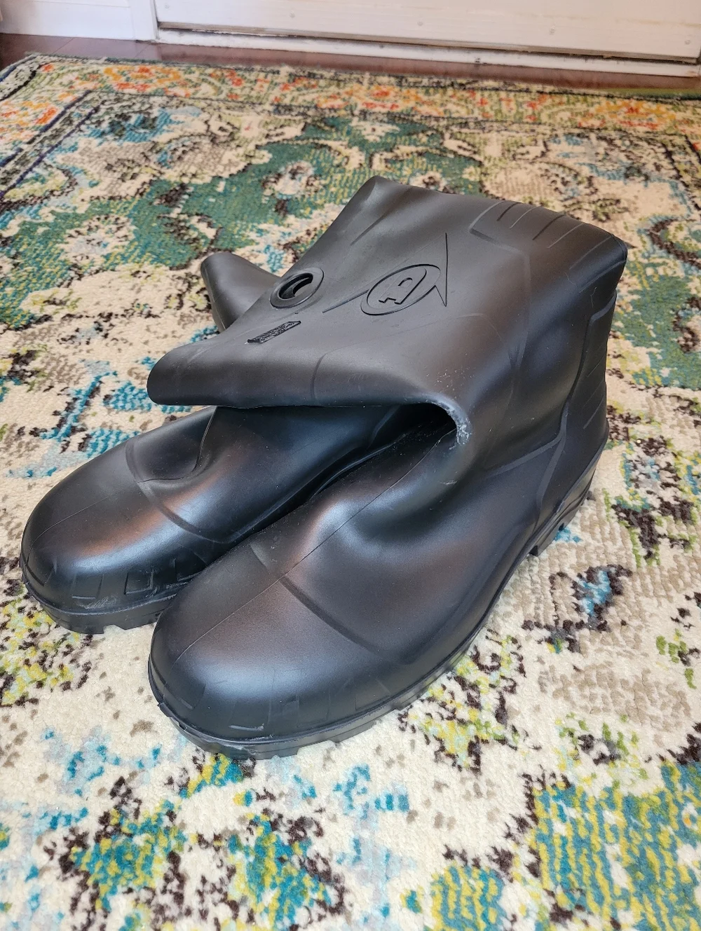 Dunlop Black‎ Chesapeake Steel Toe PVC Rubber Pull On Work Boots, Size Mens 15